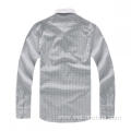 Gray Plaid Pattern Long Sleeves Spring Shirts